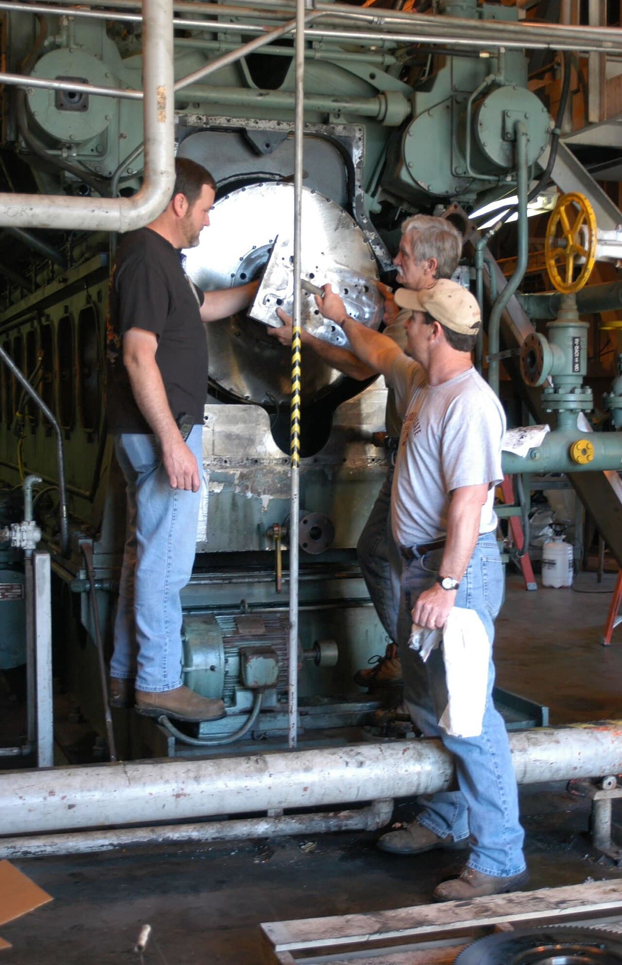 Industrial pump room with equipment